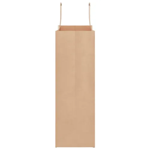 Papirnate vrećice 250 kom s ručkama smeđe 26x12x35 cm - Smeđa 26 x 12 x 35 cm 250 Cijena