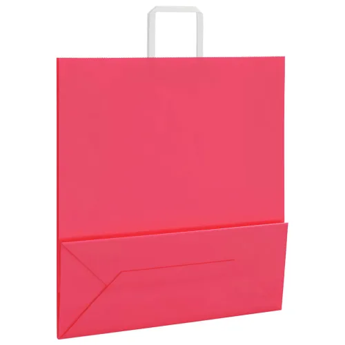 Papirnate vrećice 250 kom s ručkama ružičaste 45x17x48 cm - Ružičasta 45 x 17 x 48 cm 250 Cijena