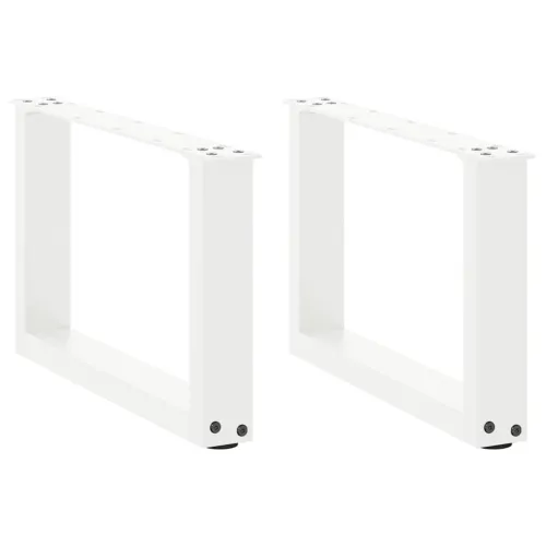 Noge za klub stolić U-oblik 2 kom Bijele 50 x (30-31) cm Čelik - Bijela 50 x (30-31) cm 2 Cijena