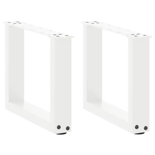 Noge za klub stolić U-oblik 2 kom Bijele 40 x (30-31) cm Čelik - Bijela 40 x (30-31) cm 2 Cijena