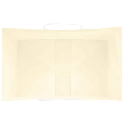 Papirnate vrećice 250 kom s ručkama žute 26x17x25 cm - Žuta 26 x 17 x 25 cm 250 Cijena