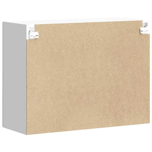 Kuhinjski zidni ormarić sa staklenim vratima Lucca bijeli - Bijela 1x stakleni ormar na zidu (2 vrata) širine 80 cm visine 60 cm Cijena