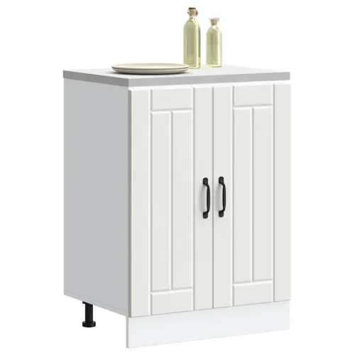Donji ormarić za Lavabo - Umivaonik Lucca bijeli konstruirano drvo - Bijela 1 1x donji ormarić (2 vrata) 60 cm širok 81,5 cm vis Cijena