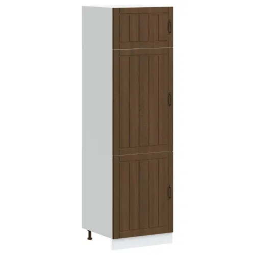 Kuhinjski ormarić Lucca boja hrasta konstruirano drvo - Smeđi hrast 1 1x ormarić 60 cm širok 207 cm visok 1 Cijena
