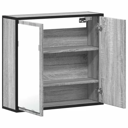 Kupaonski ormarić s ogledalom sivi Sonoma 65x20x60 cm - Sivi hrast sonoma 1 Cijena