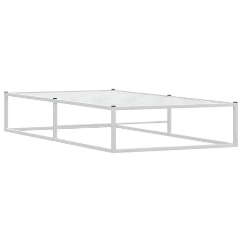 Okvir kreveta bez madraca Bijeli 100x200 cm Metalni - Bijela 100 x 200 cm Cijena