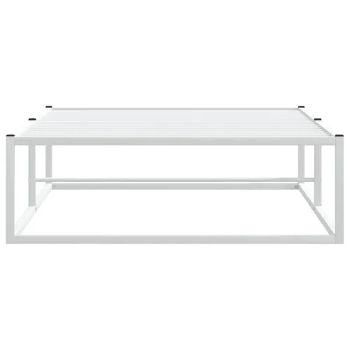 Okvir kreveta bez madraca Bijeli 100x200 cm Metalni - Bijela 100 x 200 cm Cijena