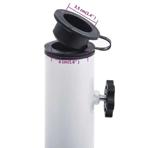 Stalak za suncobran bijeli 9 kg 40 cm od lijevanog željeza - Bijela 40 x 40 x 32 cm Cijena