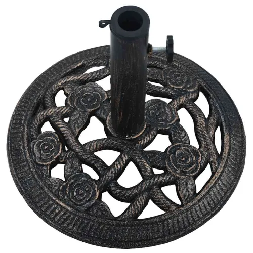 Stalak za suncobran crni/brončani 9 kg 40 cm lijevano željezo - Bronzana 40 x 40 x 32 cm Cijena
