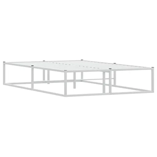 Okvir kreveta bez madraca Bijeli 120x200 cm Metalni - Bijela 120 x 200 cm Cijena
