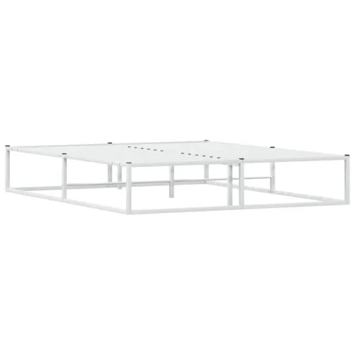 Okvir kreveta bez madraca Bijeli 160x200 cm Metalni - Bijela 160 x 200 cm Cijena