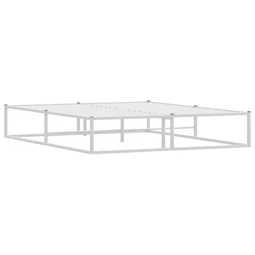 Okvir kreveta bez madraca Bijeli 160x200 cm Metalni - Bijela 160 x 200 cm Cijena