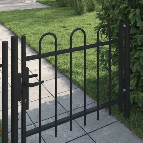 Jednokrilna vrata za ogradu BOXTEL s obručem na vrhu 100 x 75 cm - 100 x 75 cm Cijena