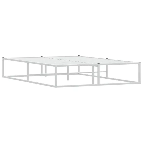 Okvir kreveta bez madraca Bijeli 140x200 cm Metalni - Bijela 140 x 200 cm Cijena