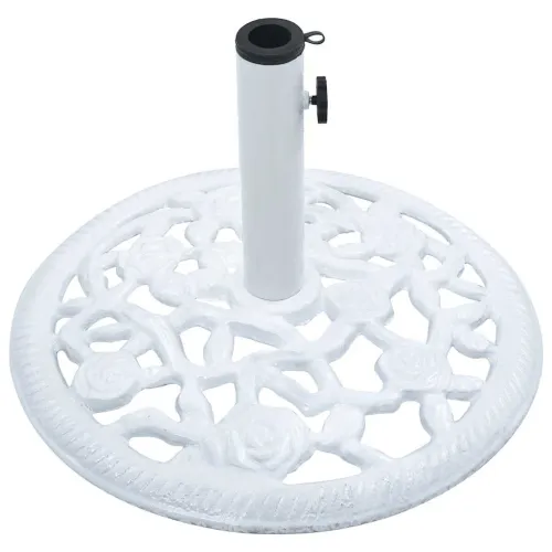 Stalak za suncobran bijeli 12 kg 48 cm od lijevanog željeza - Bijela 48 x 48 x 33 cm Cijena