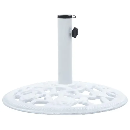 Stalak za suncobran bijeli 12 kg 48 cm od lijevanog željeza - Bijela 48 x 48 x 33 cm Cijena