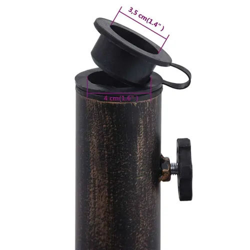 Stalak za suncobran brončani 12 kg 48 cm od lijevanog željeza - Bronzana 48 x 48 x 33 cm Cijena