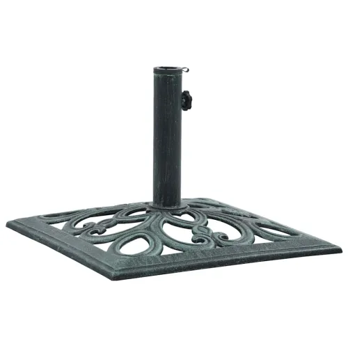 Stalak za suncobran zeleni 12 kg 49 cm od lijevanog željeza - Zelena 49 x 49 x 33 cm Cijena