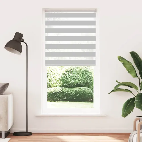 Zebraste zavjese - Zavjesa zebra 95x230 cm širina tkanine 90,9 cm poliester - Svjetlosiva 95 x 230 cm Svjetlosiva 95 x 230 cm Cijena