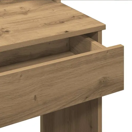 Toaletni stol s LED svjetlima Artisan hrast 96x40x142 cm - Hrast artisan Cijena