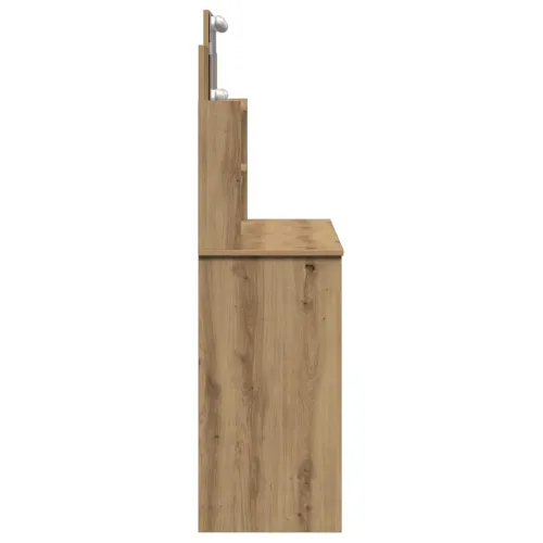 Toaletni stol s LED svjetlima Artisan hrast 96x40x142 cm - Hrast artisan Cijena