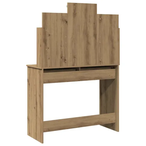 Toaletni stol s LED svjetlima Artisan hrast 96x40x142 cm - Hrast artisan Cijena