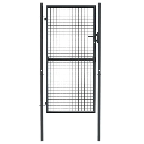 Dvorišna vrata - Vrtna vrata od mrežastog čelika 100x175 cm, siva - 100 x 175 cm Cijena