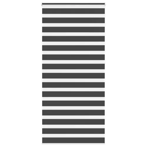 Zebraste zavjese - Zavjesa zebra crna 100x230 cm širina tkanine 95,9 cm poliester - Crna 100 x 230 cm Cijena