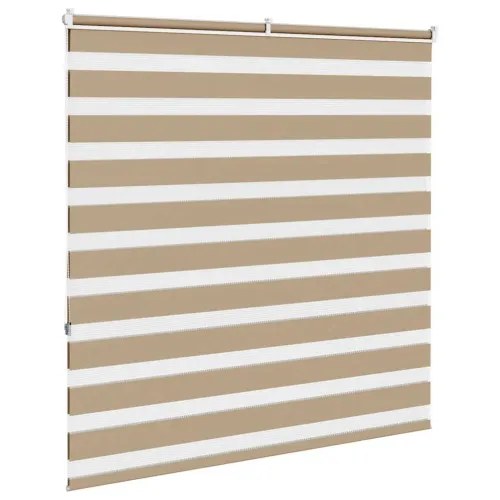 Zebraste zavjese - Zavjesa zebra 150x150 cm širina tkanine 145,9 cm poliester - Pješčanosmeđa 150 x 150 cm Cijena