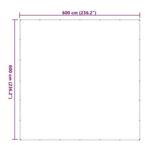 Prozirna cerada s ušicama 6x6 m polietilen - 6 x 6 m Cijena