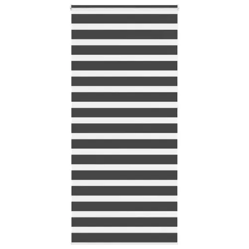Zebraste zavjese - Zavjesa zebra crna 110x230 cm širina tkanine 105,9 cm poliester - Crna 110 x 230 cm Cijena