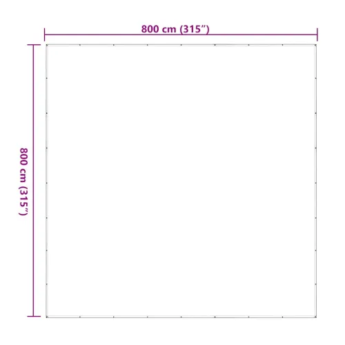 Prozirna cerada s ušicama 8x8 m polietilen - 8 x 8 m Cijena