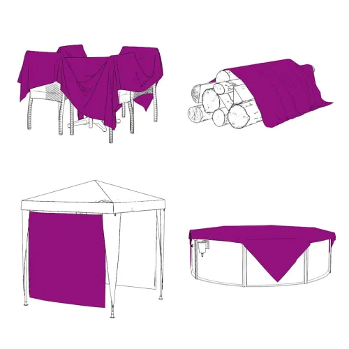 Prozirna cerada s ušicama 8x8 m PVC - 8 x 8 m 1 Cijena