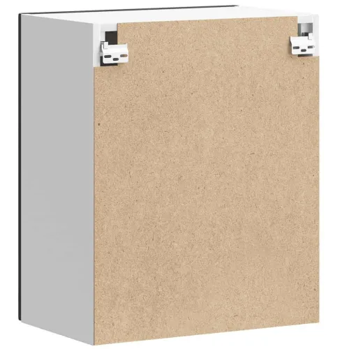 Kuhinjski zidni ormarić Lucca crni konstruirano drvo - Crna 1 1x zidni ormarić (1 vrata) 50 cm širok 60 cm visok 1 Cijena