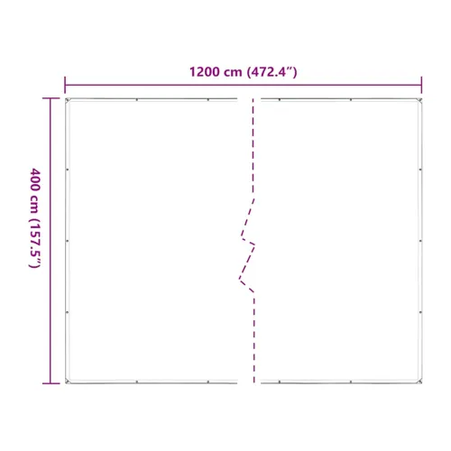 Prozirna cerada s ušicama 4x12 m polietilen - 4 x 12 m Cijena