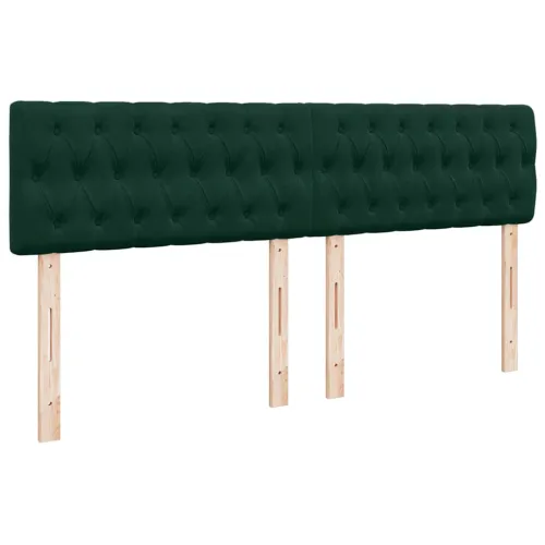 otoman krevet s madracem tamnozeleni 160x200 cm baršunasti - Tamnozelena 160 x 200 cm Dizajn s gumbima Tamnozelena Cijena