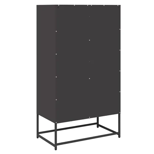 Visoka ploča crna 68x39x123 cm čelik - Crna 1 Cijena