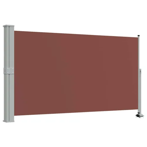 Uvlačiva bočna tenda za terasu 140 x 300 cm smeđa - Smeđa 140 x 300 cm Cijena