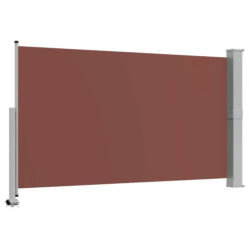 Uvlačiva bočna tenda za terasu 140 x 300 cm smeđa - Smeđa 140 x 300 cm Cijena