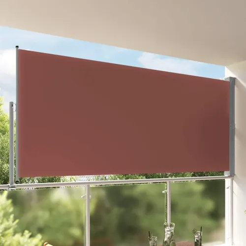 Uvlačiva bočna tenda za terasu 160 x 300 cm smeđa - Smeđa 160 x 300 cm Cijena