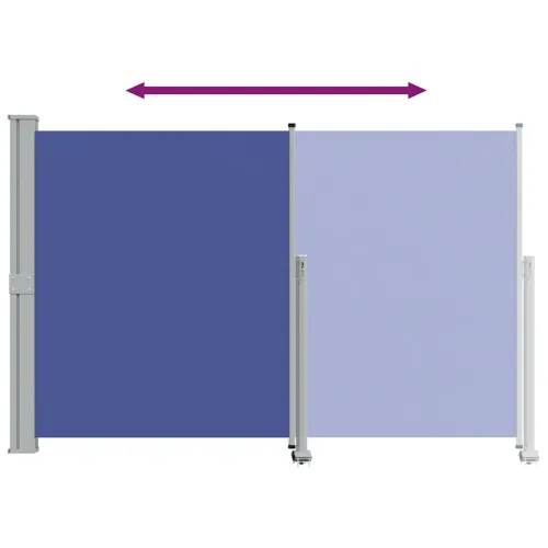 Uvlačiva bočna tenda za terasu 160 x 300 cm plava - Plava 160 x 300 cm Cijena