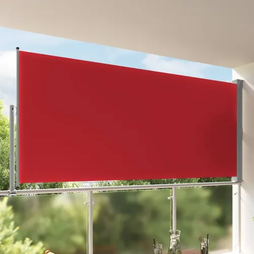 Uvlačiva bočna tenda za terasu 160 x 300 cm crvena - Crvena 160 x 300 cm Cijena
