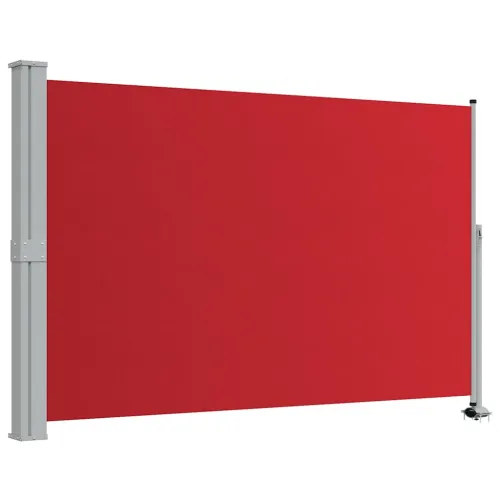 Uvlačiva bočna tenda za terasu 160 x 300 cm crvena - Crvena 160 x 300 cm Cijena