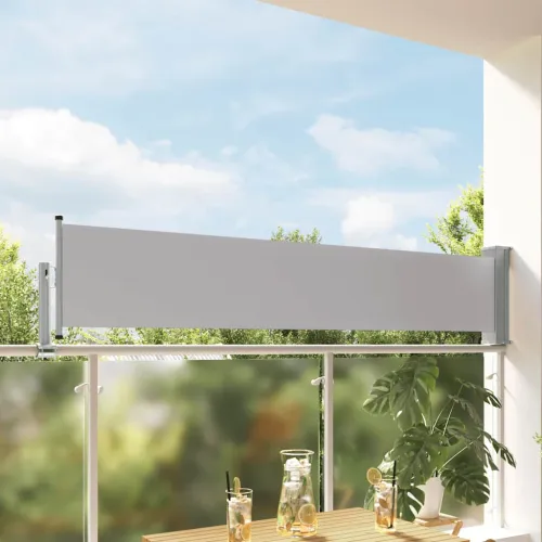 Uvlačiva bočna tenda za terasu 60 x 300 cm siva - Siva 60 x 300 cm Cijena