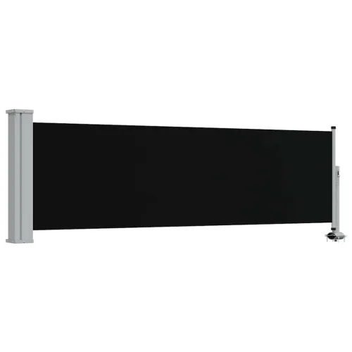 Uvlačiva bočna tenda za terasu 80 x 300 cm crna - Crna 80 x 300 cm Cijena