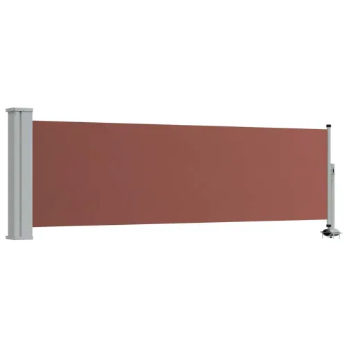 Uvlačiva bočna tenda za terasu 80 x 300 cm smeđa - Smeđa 80 x 300 cm Cijena