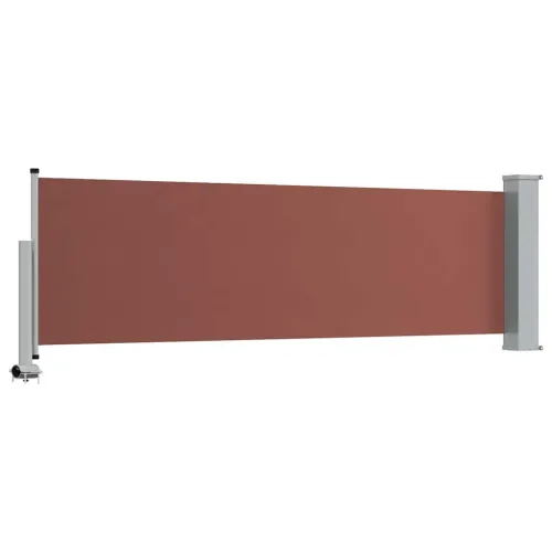 Uvlačiva bočna tenda za terasu 80 x 300 cm smeđa - Smeđa 80 x 300 cm Cijena