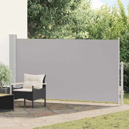 Uvlačiva bočna tenda za terasu 170 x 300 cm siva - Siva 170 x 300 cm 1 Siva Cijena
