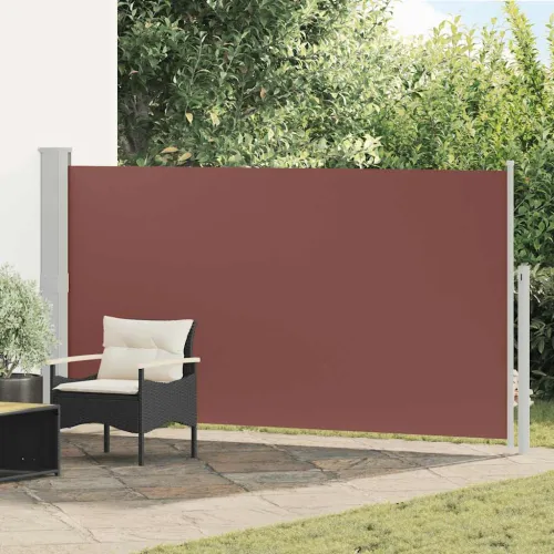 Uvlačiva bočna tenda za terasu 170 x 300 cm smeđa - Smeđa 170 x 300 cm Cijena