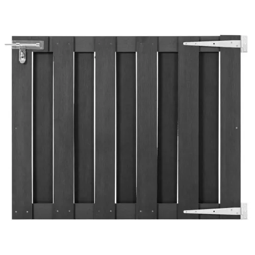 Dvorišna vrata - Vrtna vrata od WPC-a 100 x 80 cm siva - Siva 100 x 80 cm 100 x 80 cm Siva Cijena